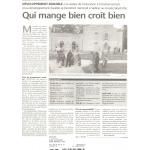 Qui mange bien, croit bien !