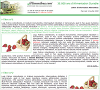 Illustration Newsletter Alimenthus